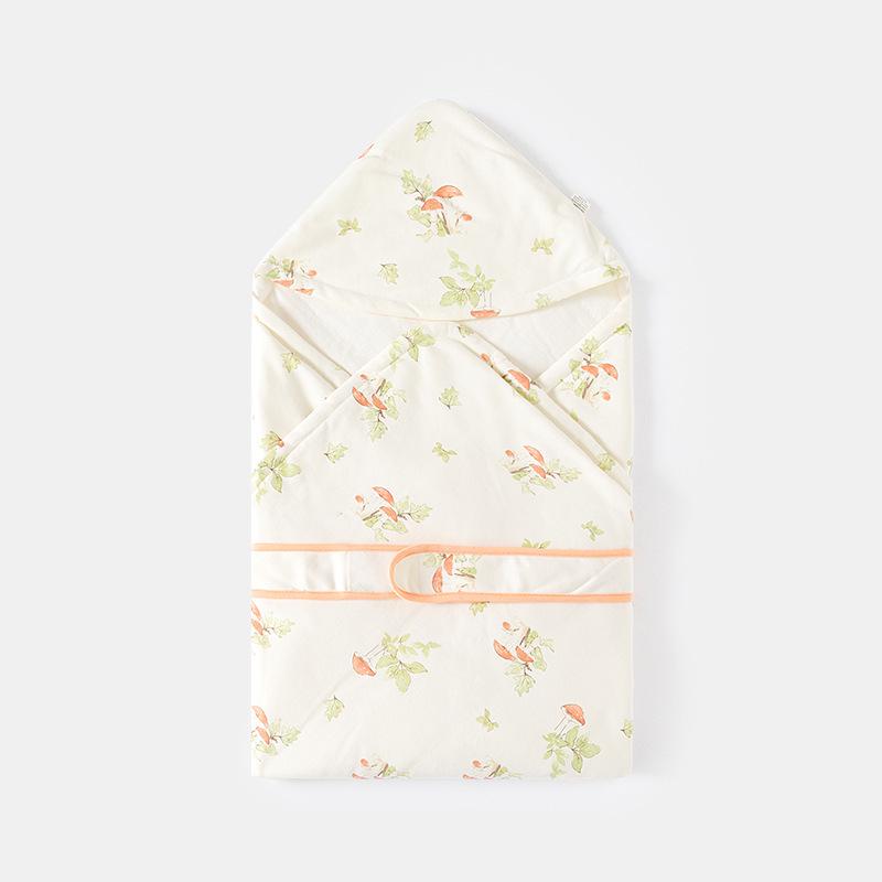 Newborn Pure Cotton Swaddle Blanket - 60g Lightweight Baby Quilt for Spring & Autumn