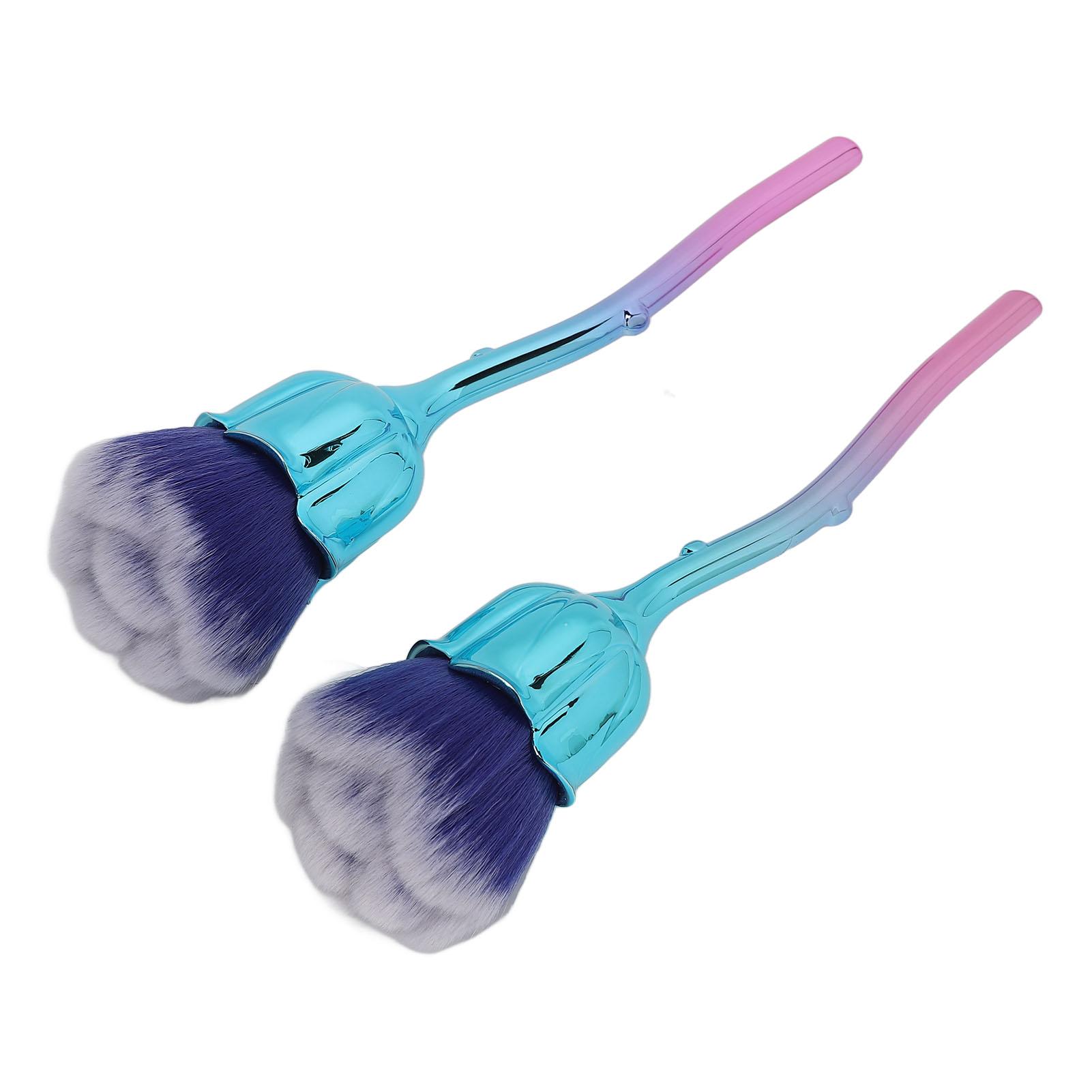 

2 шт. Щеточка для ногтей с розовой ручкой, щетка для ногтей с пудрой, румянами