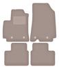 Beige Velours-Fußmatten für: Renault Arkana Crossover (2021-)