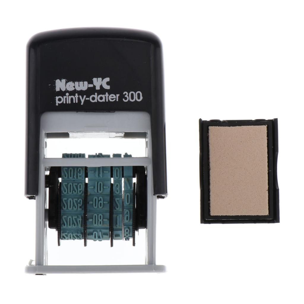 Plastic Self Inking Date Stamp Personalized Stamp Pad Office Stationary for Professional Stamping Platform