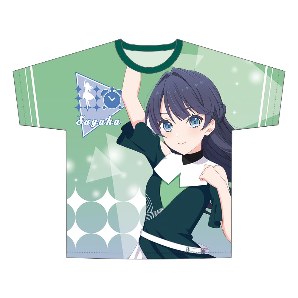 KADOKAWA Love Live Hasunozora Girls' Academy School Idol Club Full Graphic T-Shirt Ver. Midoririnmai Sayaka Murano Length 730mm x Width 550mm x