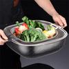 Stainless Steel Square Drain Basket Rust-proof Pasta Strainer Vegetable Washing Basket  Rice