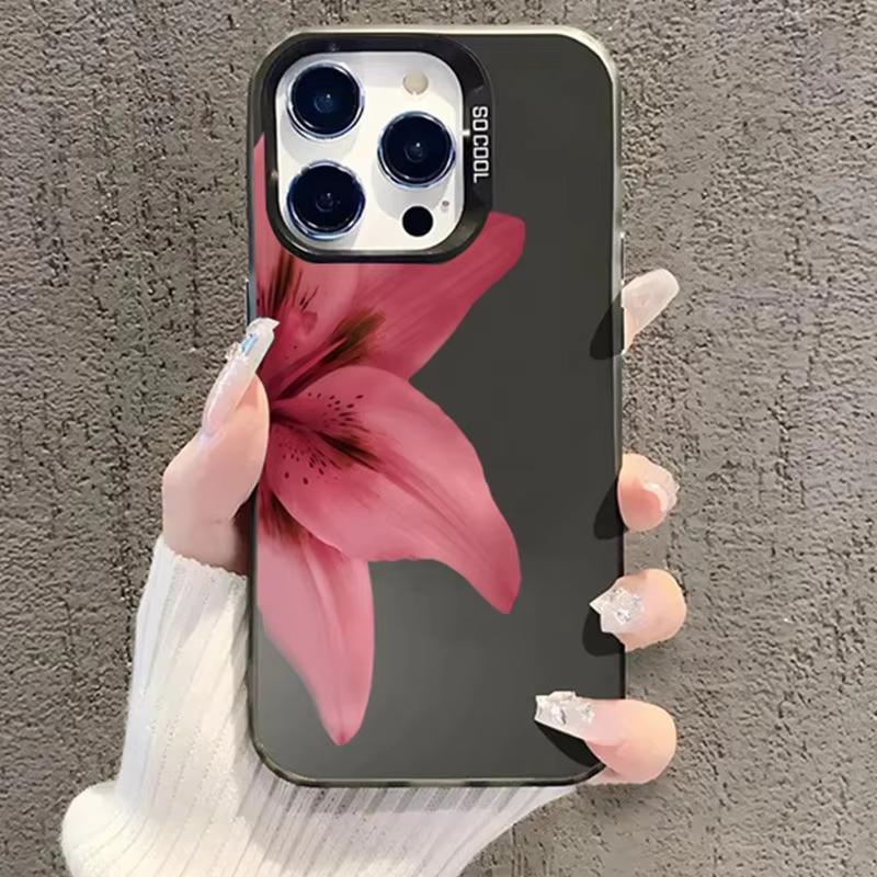 Realistic Lily Flower Pattern Phone Case For Samsung Galaxy A14 A15 5G S21 S22 S23 S24 FE Plus Ultra A25 A35 A52 A53 A54 A55 5G