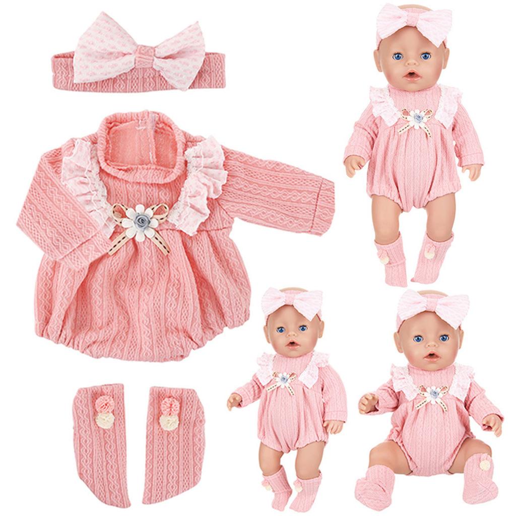 18inch Girl Doll Winter Autumn Outfit Set Cold Weather Doll Clothing Fashion and Breathable For Kids Pretend Play