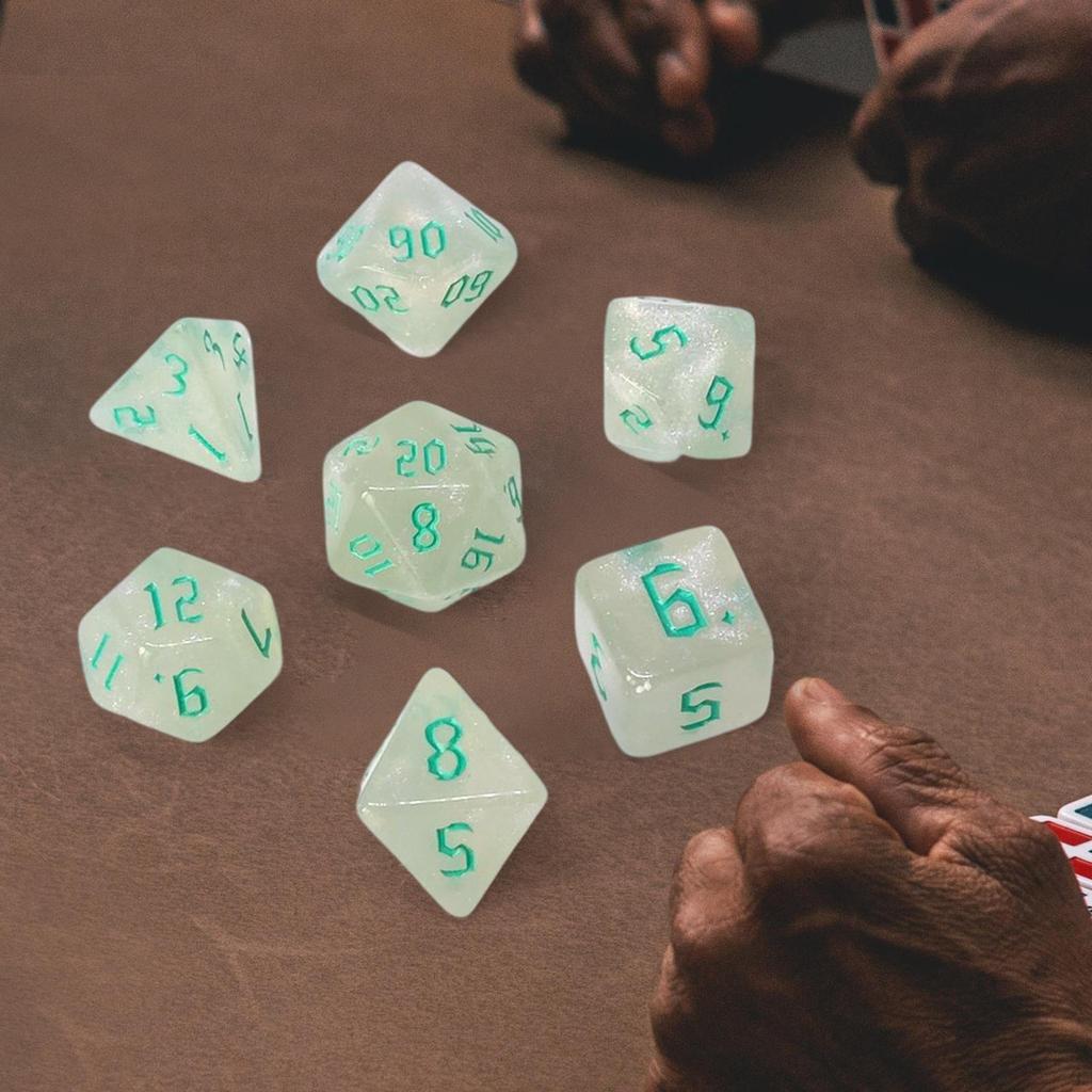 7Pcs Polyhedral Dices Set Table Game for Role Playing Family Gathering Party Favors