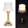 Lampshade Bedroom Table Lamp Miniature Furniture Model Doll Houses Accessory Realistic Lighting Toy Playset 1:12
