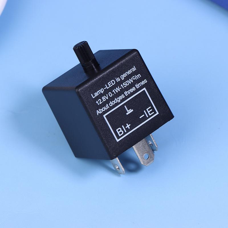 Cf13Kt Cf13 Cf14 Universal 3 Pins 12V 0.02A-20A Adjustable Led Turn Light Flasher Flash Relay Motorcycle Switch