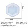 1/3PCS Keychain Pendant Silicone Mold DIY Moules Silicone Crystal Epoxy Resin Mold for Necklace Bracelet Jewelry Making Findings