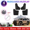 For Toyota 4Runner N500 Accessories 2025 2026 2027 Car Front Rear Wheel Mudguard Mudflap Anti-slip Fender Mud Flaps Guard Cover