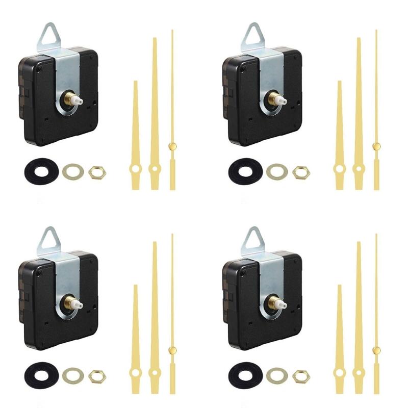 Quiet Move Movement Mechanism Plastic Housing Replacement Parts For DIY Wall Desk Clocks Precise Timing Quiet 4Sets
