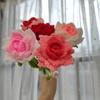 Handmade Sharp-Edged Knitted Wool Rose - Valentine's Day Gift