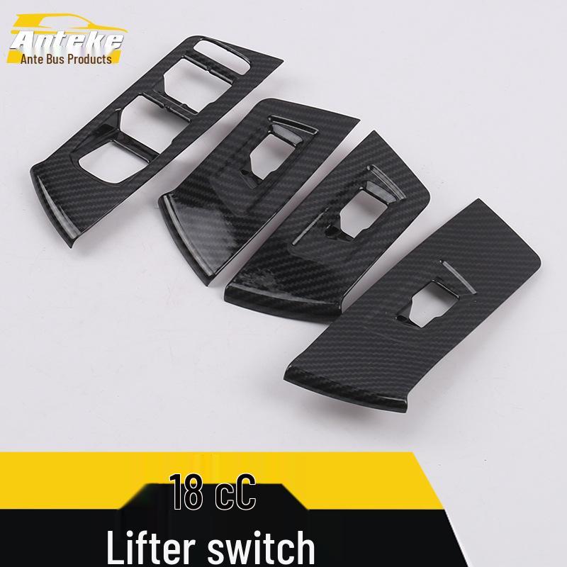 18 CC Power Window Switch Decorative Frame & Armrest Bright Patch