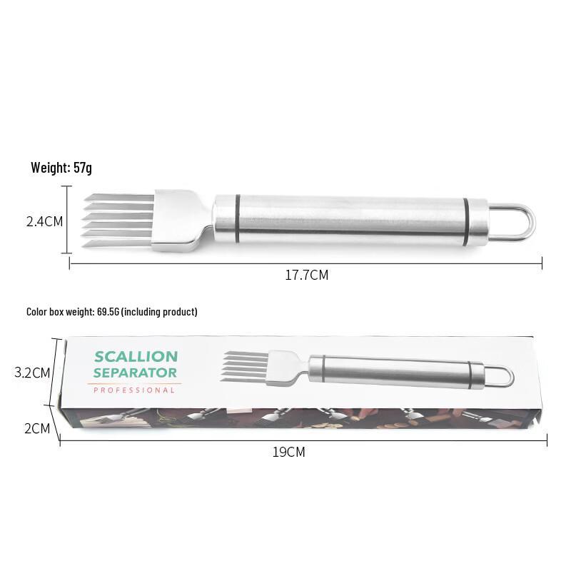 ZISIZ Stainless Steel Scallion Shredder Set