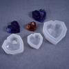 1Pcs 3D Love Heart Design Silicone Cake Mold Diamond Soap Moulds Decorating Tool