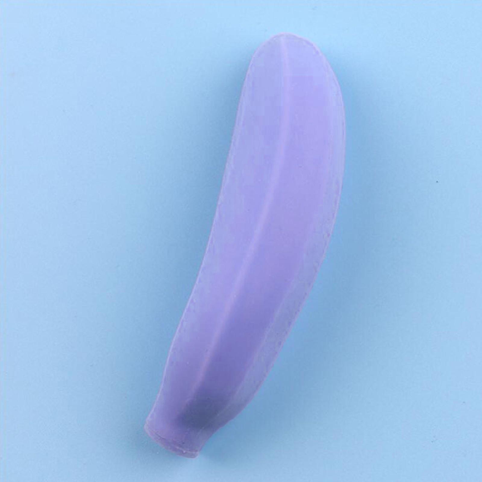 

TPR декомпрессионный мучной шарик, имитация разминания, музыкальная игрушка для декомпрессии 4.33X1.18X1.18 inches (11X3X3cm) фиолетовый