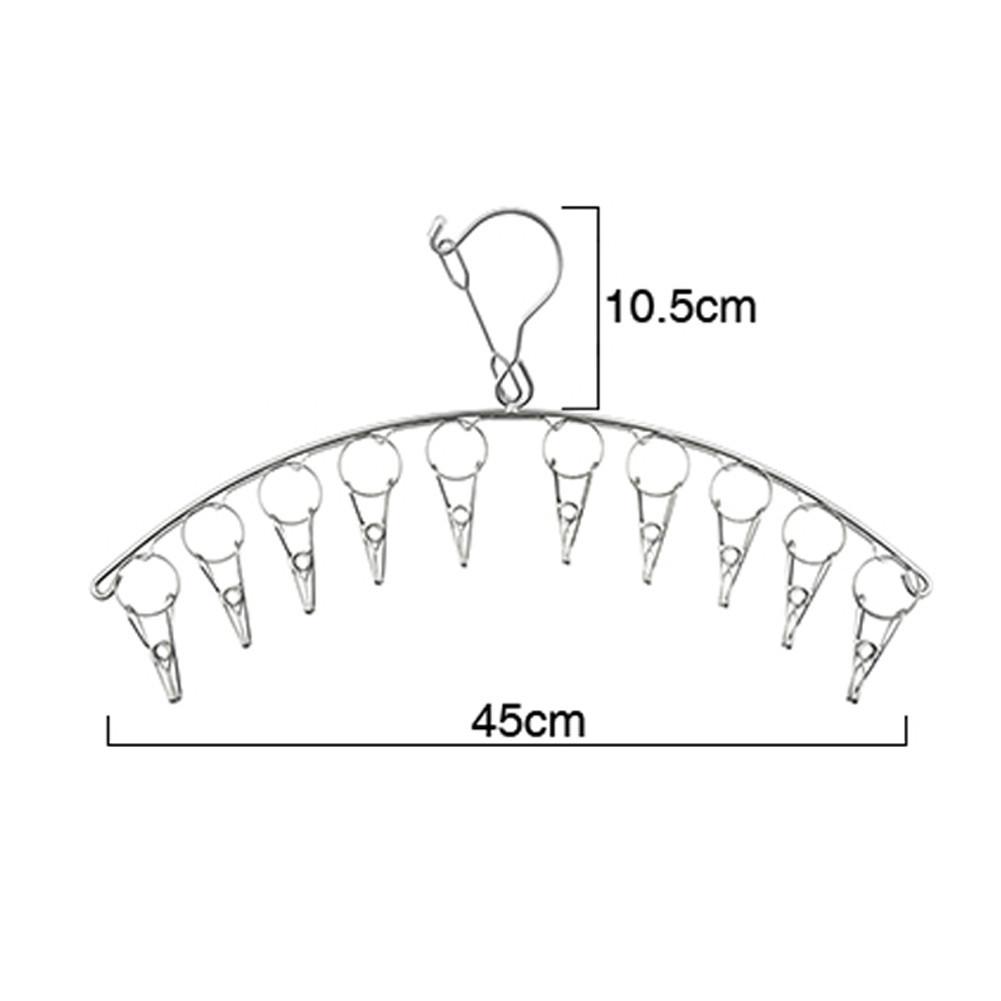 81020 Pegs Easy Hold Bathrooms Cloth Hanger Rack with clips Clothespin Clothes Hangers Socks Bras Towel Underwear drying Clips