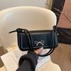 Korean Bow Crossbody Bag Solid Color Underarm Bag Trendy Bowknot Shoulder Bag  Ladies