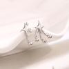 Cool Asymmetric Exquisite Stars Stud Earrings for Women Men Fashion Mini Dual Wearing Drop Earrings Party Jewelry Accessories