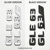 AAYY1 3D ABS Car Trunk Letters Emblem Badge GLE 63 GLE63S For W166 W167 Auto Rear Decal Sticker Gloss Black Chrome Accessories