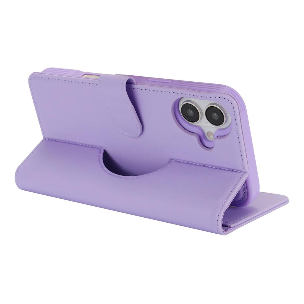For iPhone 16 Plus Wallet Case Compatible with MagSafe Anti-Drop Detachable PU Leather Phone Cover
