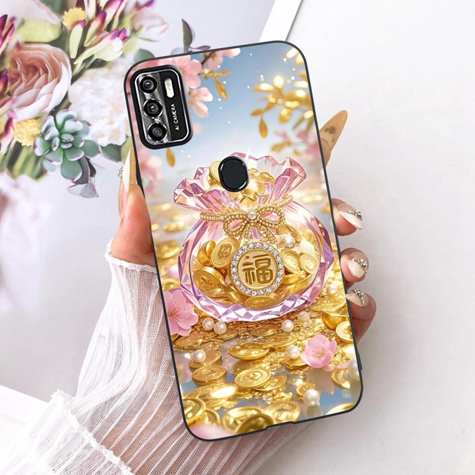 For ZTE Blade A7s 2020 Case A7020 Cute Lion Fashion Painted Cover Soft TPU Matte Phone Case For ZTE Blade A7s 2020 BladeA7s Bags