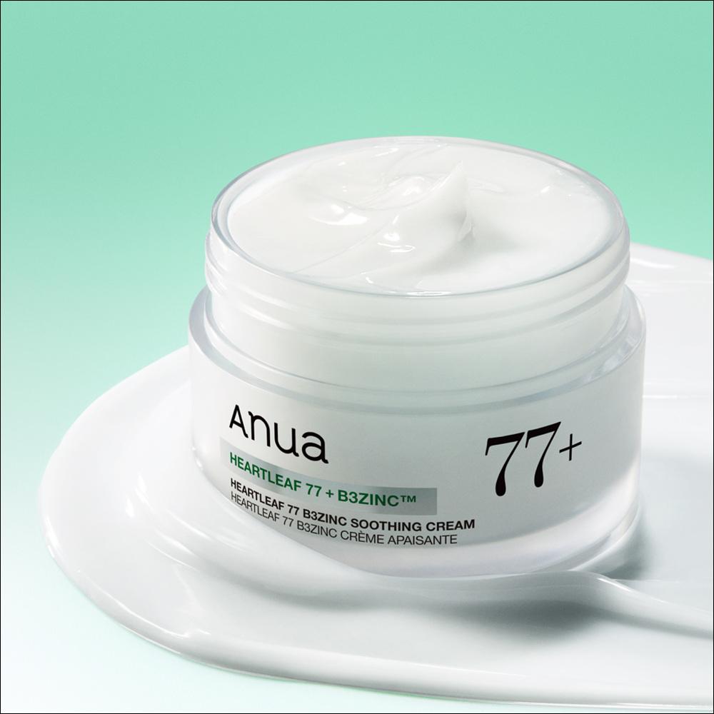 [NUOVO/Anua] Crema Lenitiva Heartleaf 77 B3 Zinco 80ml - Rinnovo, Niacinamide e Zinco per il Controllo del Sebo, Cura della Pelle a Tendenza Acneica, K-Beauty