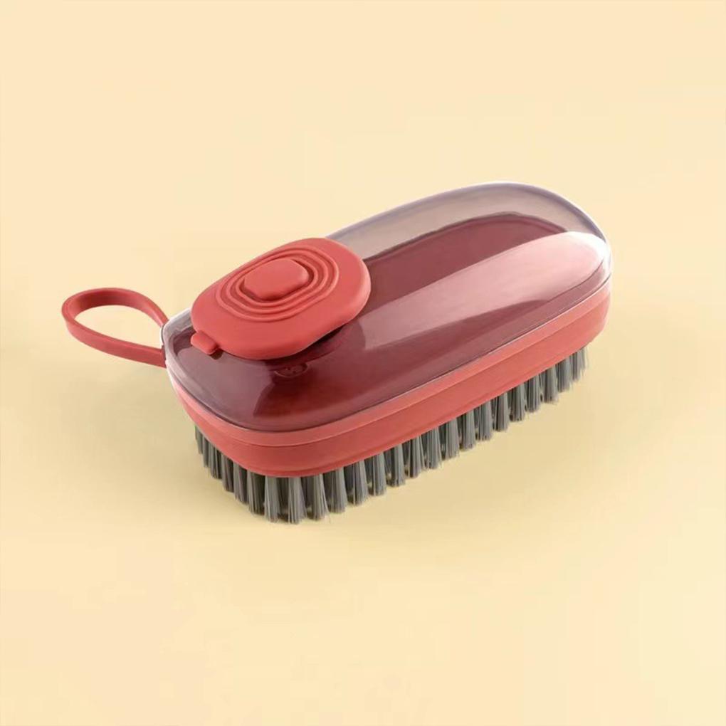 

Кухонные принадлежности Отжимная щетка для чистки Дозатор мыла Металлический скребок Емкость для хранения жидкости Губка Скребок для мытья посуды Щетка Инструмент красный