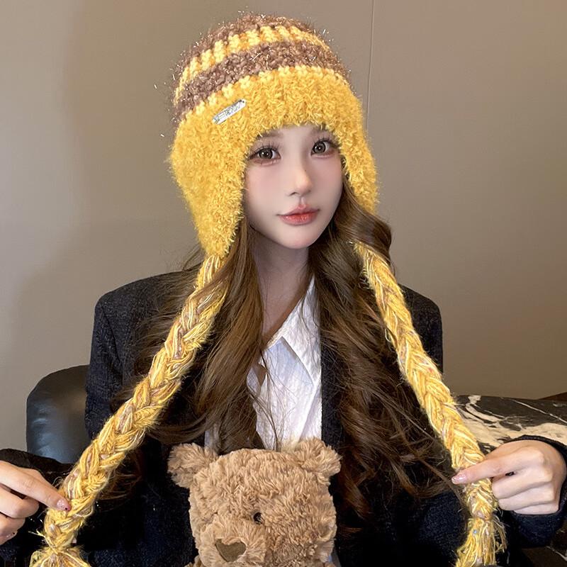 ВСТРЕЧАЙТЕ SUNNY Плюшевая Вязаная Шапка-Наушники One Size
