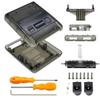Bitfunx SFC Replacement Case Transparent Shell For Super Famicom Console Super NES Game Console
