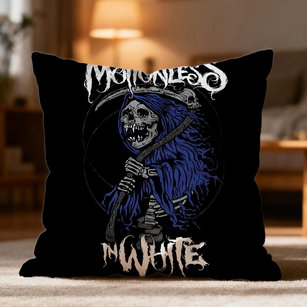 Fashion M-MMotionless In White Cushion Cover Soft Washable Pillow Case Multi-Scene for Couch Bed Travel Office Use