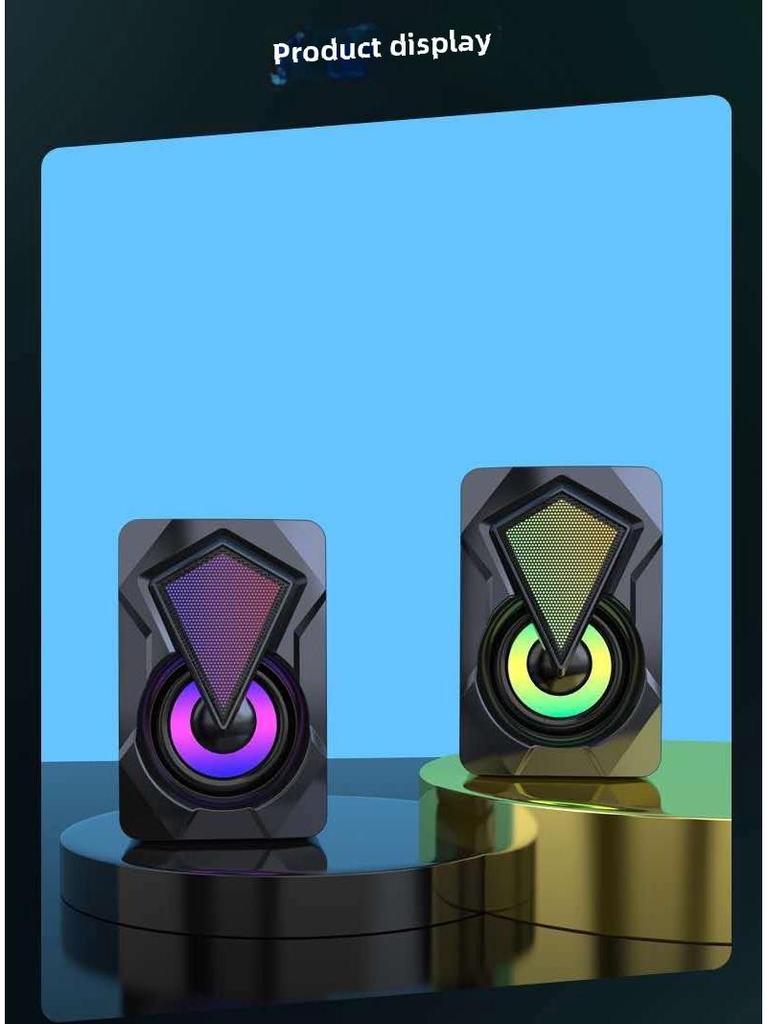 X2 RGB Wired Mini Multimedia Computer Speakers for Desktop & Notebook