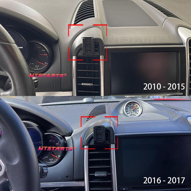Car Phone Holder GPS Navigation For Porsche Cayenne 9PA 9YB 2010-2017 Adjustable Rotating Phone Holder Base Interior Accessories