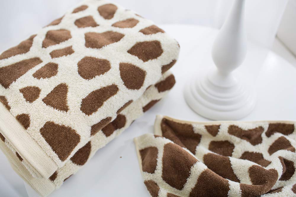 hug you bath animal giraffe print towel, print, (giraffe)