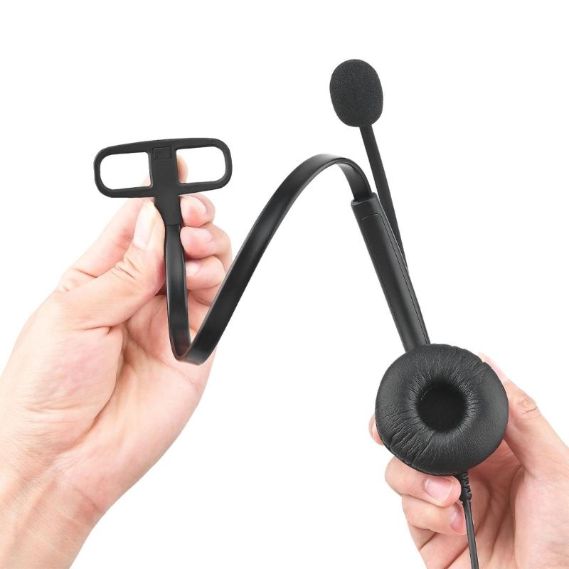 USB Headset Noise Cancelling Microphone for PC and Laptop for Online Classes and Business Meetings Noise Cancelling