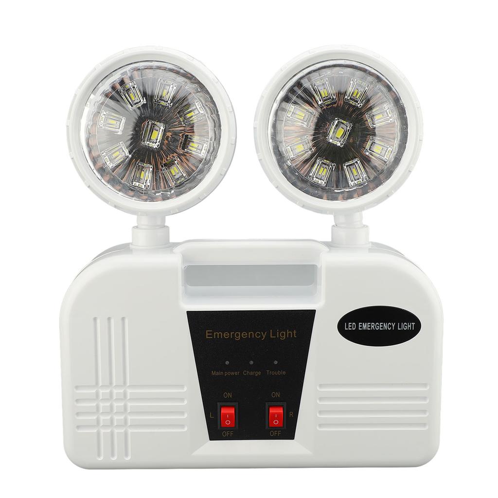 Emergency Light 2 Head Bright  White 9W LED Emergency Lighting  for Office Business