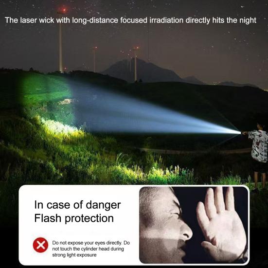 Camping Flashlight High Lumens Super Bright Dimmable Multiple Modes Waterproof Rechargeable Flashlight LED Torchlight