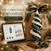Spiral Christmas Crochet Ornament Kit Santa Soft Yarn DIY Set Handmade Xmas Tree Hanging Decoration Holiday Craft Gift Beginners