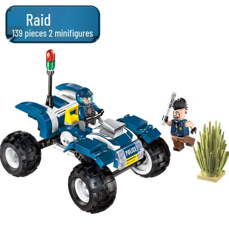 Police High-Speed Chase 1936: Boys Educational Building Toy, Interlocking Blocks by Enlighten Bricks