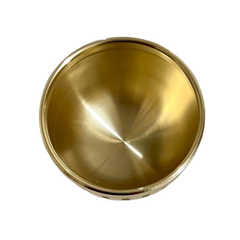 Gold Feng Shui Hundred Blessings Bowl Gift Made of Copper Small Desktop Ornaments Decorations Buddhist Offerings in Temples