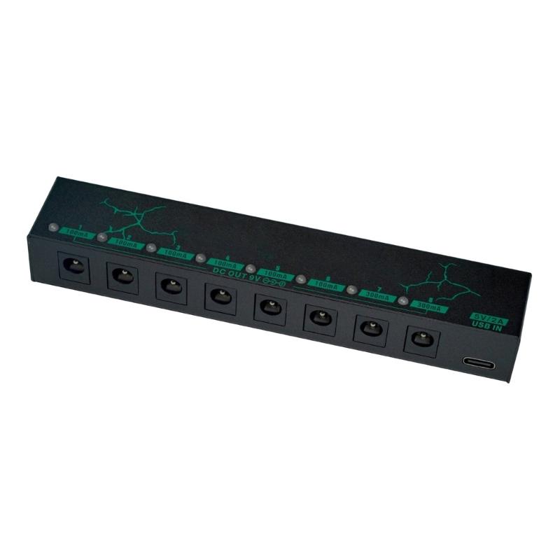 

Various Port 9V Power Adapter Aluminum Alloy Texture for Guitar Effects Pedals Stable Output and Compact Portable Design 1