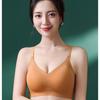 Women Seamless Wireless Comfortable Push Up Thin Gathering Bra For Ladies