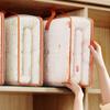 PVC Foldable Storage Bags with Handle Large Capacity Clothes Quilt Organizer Waterproof Moisture-proof Closet Organizer Bags