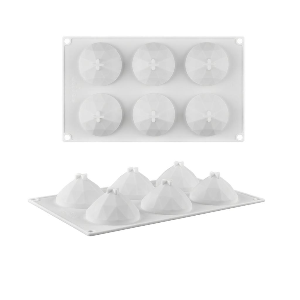 Silicone Cake Mold Set with Multiple Shapes for Baking Mousse Desserts and Pastries Flexible Non-Stick Food Grade Material Kitchen Tool