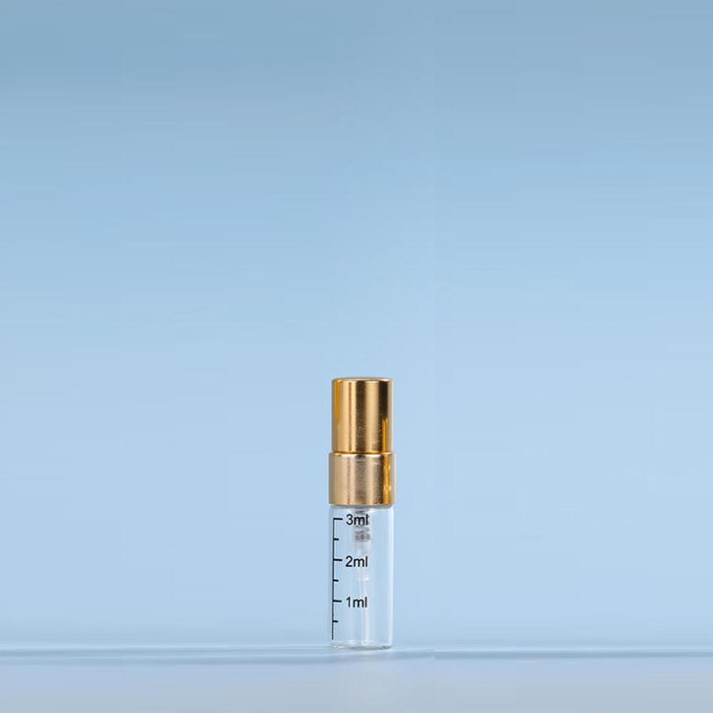 10pz 2ml 3ml 5ml 10ml Flacone in Vetro Graduato per Profumo Vuoto Trasparente Flaconi Spray Cosmetici Atomizzatore da Viaggio Ricaricabile Flaconcini Campione