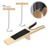 Durable Metal Shoe Lifter Boot Jack with Long Handle, Easy Removal Portable Shoehorn, Non-slip Grip Non Slip Helper Sturdy Iron Construction