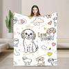 Sleepwish Dog Flannel Blanket - Soft Warm Cozy Sofa Decor Throw