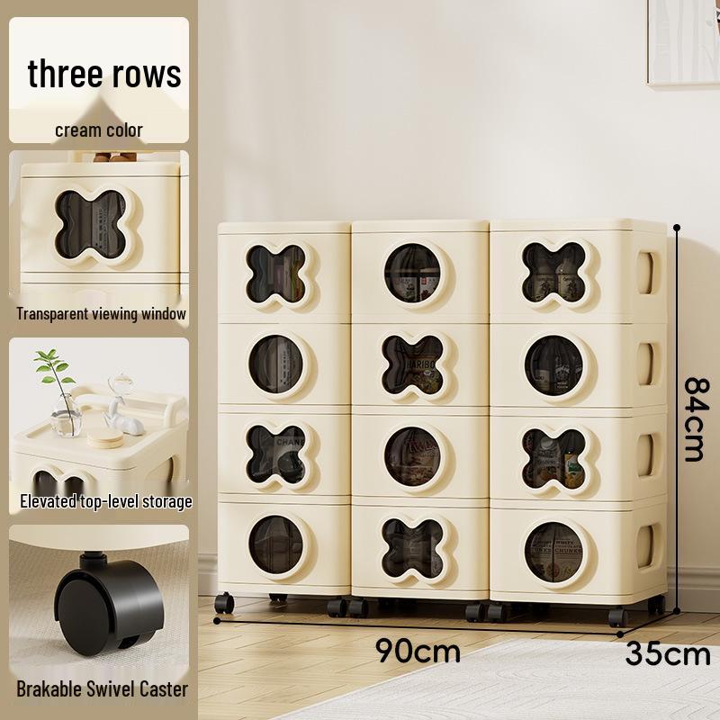 Cartoon Stackable Storage Cabinet for Bedroom