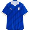 Sbfc Home Jersey Striped Print Comfortable Breathable Versatile Short Sleeve Football Shirt Men Jerseys Water-Blue 940800-01