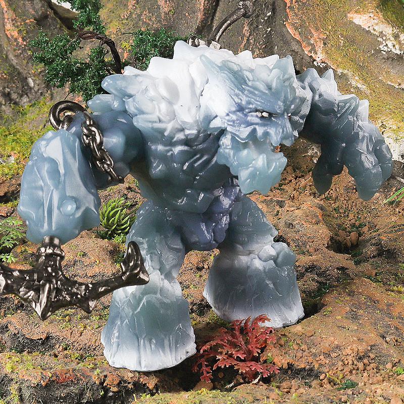 Monster Blue Ice Figures Mythical Model Toy With Movable Limbs For Play Kids