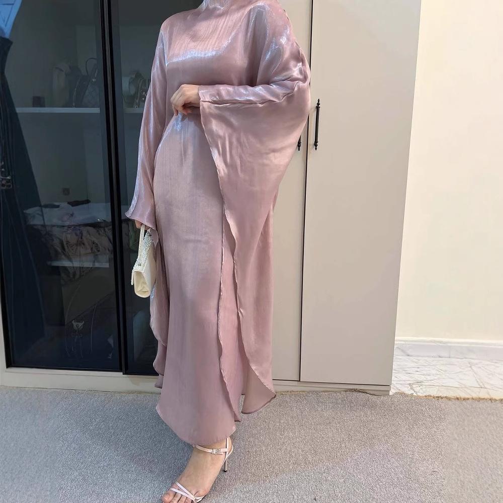 Spot New Middle East Arabic Dubai Long Dress Abaya Clothing Loose Casual Robe Dress Sub